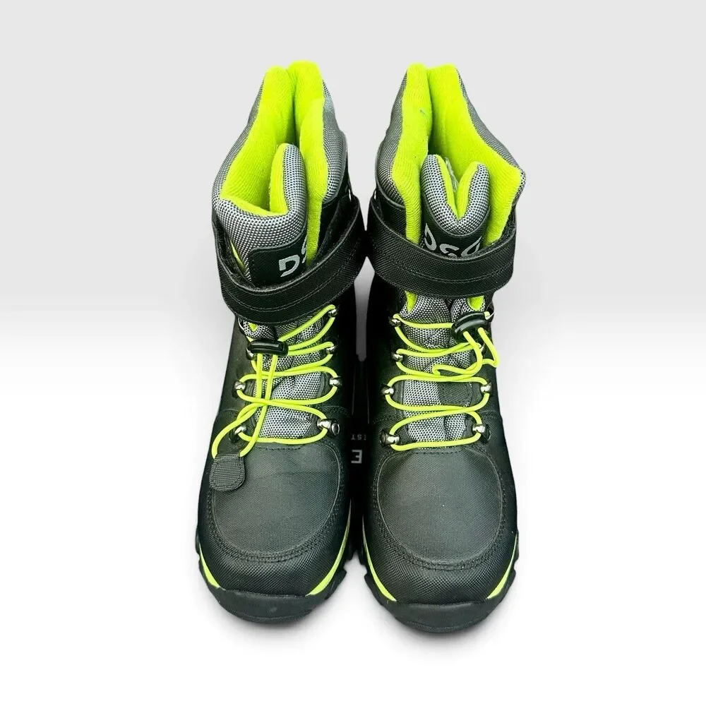 DSG Menace-Volt Unisex Kids Snow Boots 3M Thinsulate Waterproof Gray/Green 6